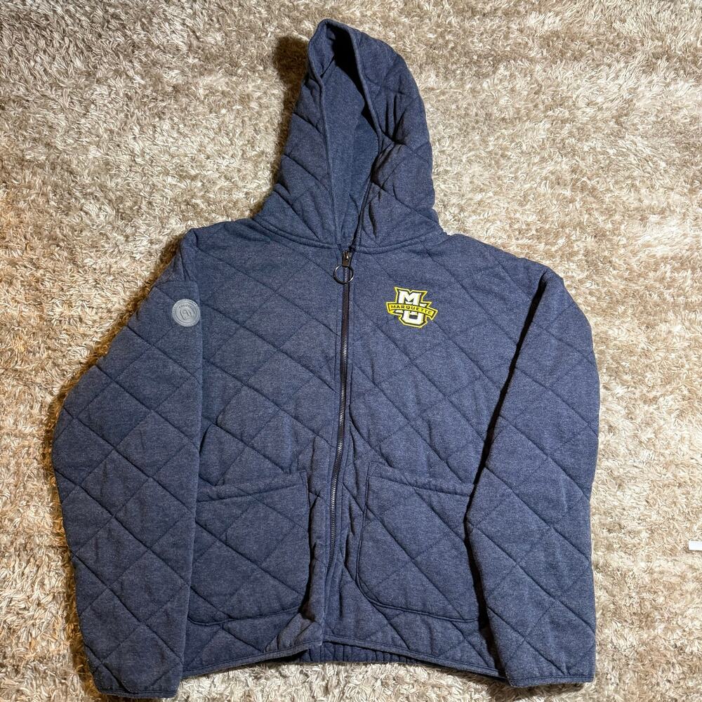 Marquette university quilted zip up sweatshirt